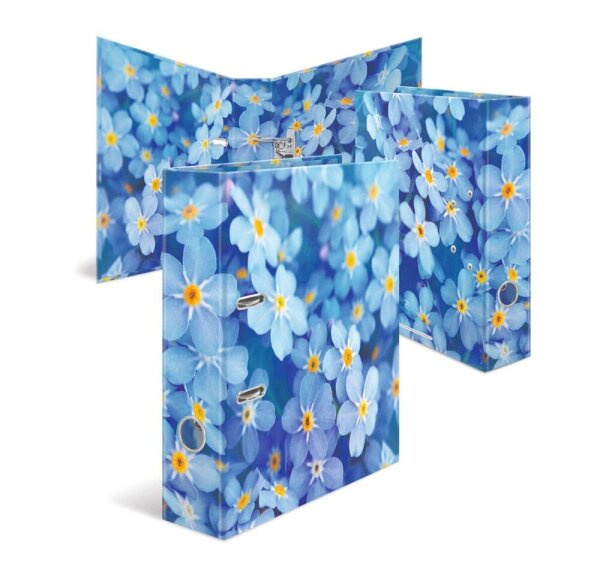 HERMA Blue Flowers Motivordner 7,0 cm DIN A4, 1 St.