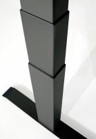 Kerkmann Move 1 stable elektrisch höhenverstellbarer Schreibtisch lichtgrau rechteckig, T-Fuß-Gestell grau 160,0 x 80,0 cm