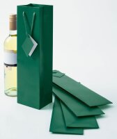 SIGEL Geschenktüten für Flaschen grün 10,0...