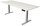 Kerkmann Move 1 stable elektrisch höhenverstellbarer Schreibtisch weiß rechteckig, T-Fuß-Gestell silber 200,0 x 80,0 cm