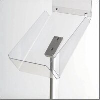 update displays Infoständer Take It Plus silber DIN A4 29,7 x 33,0 x 116,3 cm, 1 St.