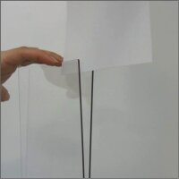 update displays Infoständer Take It Plus silber DIN A4 29,7 x 33,0 x 116,3 cm, 1 St.
