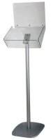 update displays Infoständer Take It Plus silber DIN A4 29,7 x 33,0 x 116,3 cm, 1 St.