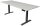 Kerkmann Move 1 stable elektrisch höhenverstellbarer Schreibtisch lichtgrau rechteckig, T-Fuß-Gestell grau 200,0 x 80,0 cm