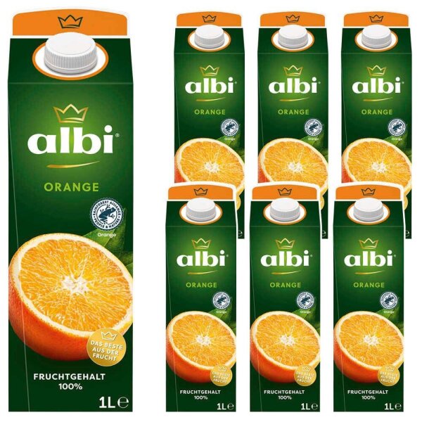 albi® Fruchtsaftkonzentrat Orange 6x 1,0 l