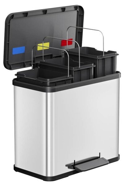 Hailo Öko trio Plus L Mülltrenner 27,0 l edelstahl, 1 St.