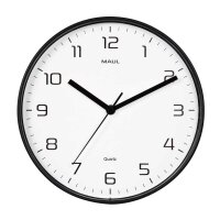 MAUL Wanduhr MAULdrip weiß schwarz Kunststoff,...
