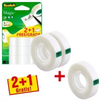 2 + 1 GRATIS: Scotch Magic™ Tape Klebefilm matt...