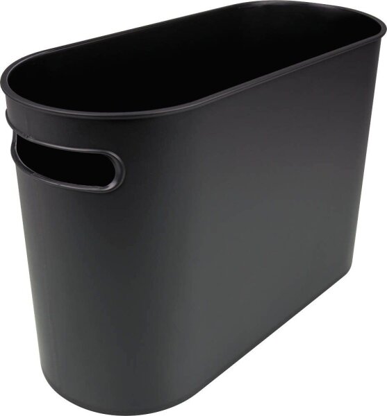 helit the oval Papierkorb 22,0 l schwarz, 1 St.