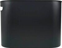 helit the oval Papierkorb 22,0 l schwarz, 1 St.