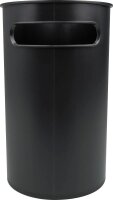 helit the oval Papierkorb 22,0 l schwarz, 1 St.