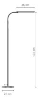 cep Stellar LED Stehlampe schwarz 24 W