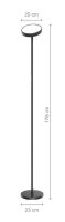 cep Full Moon LED Stehlampe schwarz 24 W