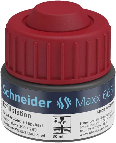 Schneider Nachfülltinte Maxx 665 rot