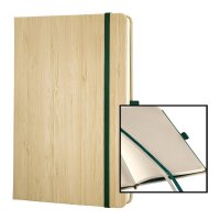 SIGEL Notizbuch Bambus ca. DIN A5 punktkariert, beige Hardcover 194 Seiten, 1 St.