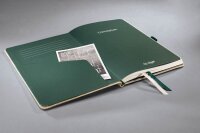 SIGEL Notizbuch Bambus ca. DIN A5 punktkariert, beige Hardcover 194 Seiten, 1 St.