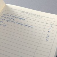 SIGEL Notizbuch Bambus ca. DIN A5 punktkariert, beige Hardcover 194 Seiten, 1 St.