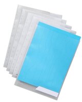 LEITZ Prospekthüllen CombiFile DIN A4 transparent genarbt 0,20 mm, 5 St.