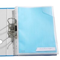 LEITZ Prospekthüllen CombiFile DIN A4 transparent genarbt 0,20 mm, 5 St.