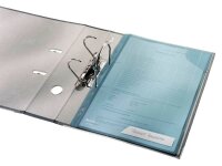 LEITZ Prospekthüllen CombiFile DIN A4 blau genarbt 0,20 mm, 5 St.