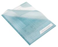 LEITZ Prospekthüllen CombiFile DIN A4 blau genarbt 0,20 mm, 5 St.