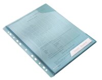 LEITZ Prospekthüllen CombiFile DIN A4 blau genarbt 0,20 mm, 5 St.