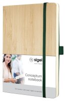 SIGEL Notizbuch Bambus ca. DIN A5 punktkariert, beige...