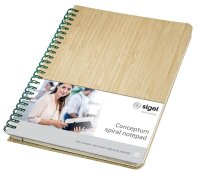 SIGEL Notizbuch Bambus ca. DIN A5 punktkariert, beige...