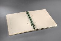 SIGEL Notizbuch Bambus ca. DIN A5 punktkariert, beige Hardcover 160 Seiten, 1 St.