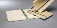 SIGEL Notizbuch Bambus ca. DIN A5 punktkariert, beige Hardcover 160 Seiten, 1 St.