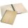 SIGEL Notizbuch Bambus ca. DIN A5 punktkariert, beige Hardcover 160 Seiten, 1 St.