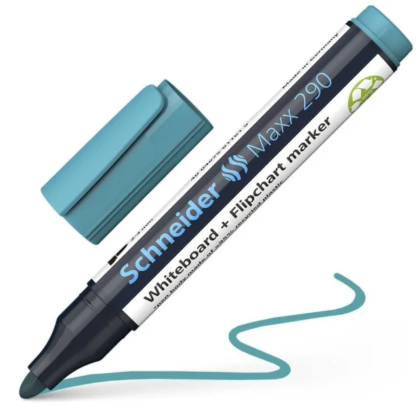 Schneider Maxx 290 Whiteboard- und Flipchart-Marker blau...