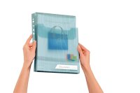 LEITZ Organisationshüllen CombiFile Maxi DIN A4 blau genarbt 0,20 mm, 3 St.