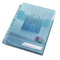 LEITZ Organisationshüllen CombiFile Maxi DIN A4 blau genarbt 0,20 mm, 3 St.