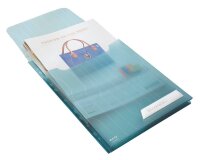 LEITZ Organisationshüllen CombiFile Maxi DIN A4 blau genarbt 0,20 mm, 3 St.