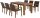 Garden Pleasure Sitzgruppe TOPEKA, coffee Kunststoff, Holz, 7-teilig