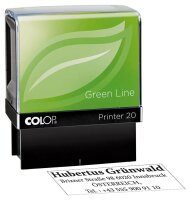 COLOP Textstempel, individualisierbar Printer 20 Green...