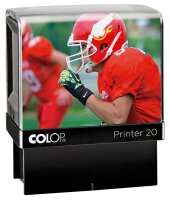 COLOP Textstempel, individualisierbar Printer 20 Green Line selbstfärbend schwarz ohne Logo, 1 St.