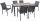Garden Pleasure Sitzgruppe RANA anthrazit Kunststoff, Metall, 7-teilig