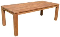 Garden Pleasure Sitzgruppe PALA cremeweiß, natur Kunststoff, Holz, 7-teilig