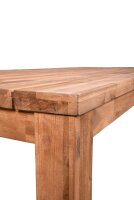 Garden Pleasure Sitzgruppe PALA cremeweiß, natur Kunststoff, Holz, 7-teilig
