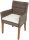 Garden Pleasure Sitzgruppe PALA cremeweiß, natur Kunststoff, Holz, 7-teilig