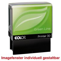 COLOP Textstempel, individualisierbar Printer 30 Green...