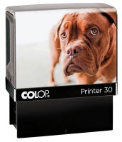 COLOP Textstempel, individualisierbar Printer 30 Green Line selbstfärbend schwarz ohne Logo, 1 St.