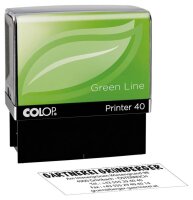 COLOP Textstempel, individualisierbar Printer 40 Green...