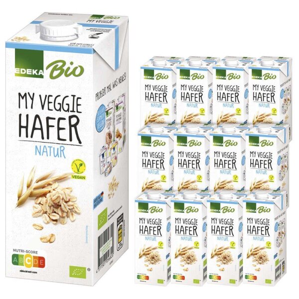 EDEKA Bio Natur Bio-Haferdrink 12x 1,0 l