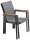 Garden Pleasure Sitzgruppe RANA grau, anthrazit Kunststoff, Holz, 5-teilig