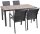 Garden Pleasure Sitzgruppe RANA anthrazit Kunststoff, Metall, 5-teilig