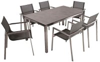 Garden Pleasure Sitzgruppe SIENNA grau, silber...