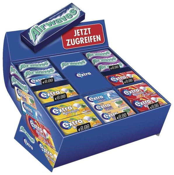 Airwaves Topsellerbox Kaugummis 42 Pack, 1 St.